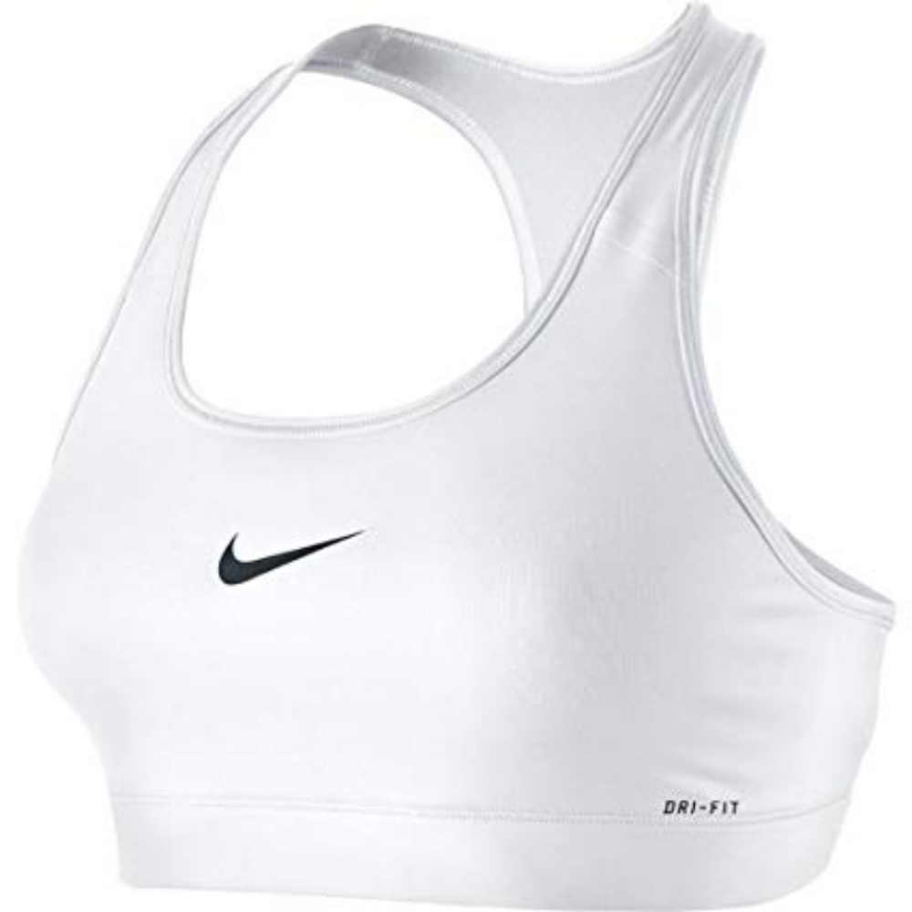 Nike White Dry Fit Sports Bra